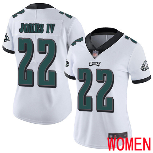 Women Philadelphia Eagles 22 Sidney Jones White Vapor Untouchable NFL Jersey Limited Player Football